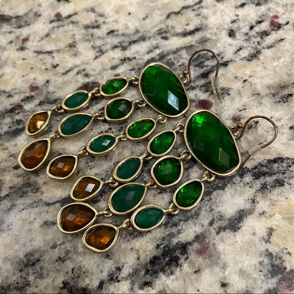 Lucky Brand Dangly Chandelier Earrings